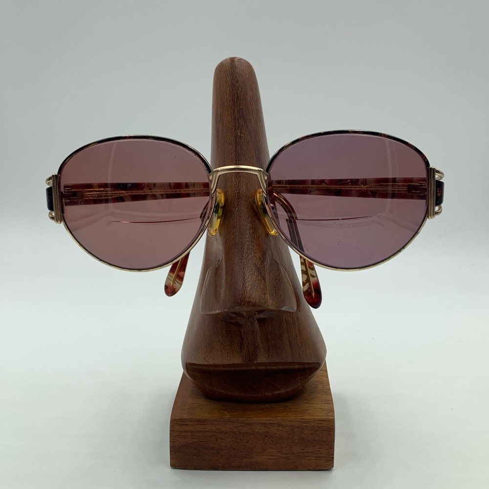 Vintage Lawrence Eyewear Red/Black Oval Sunglasses